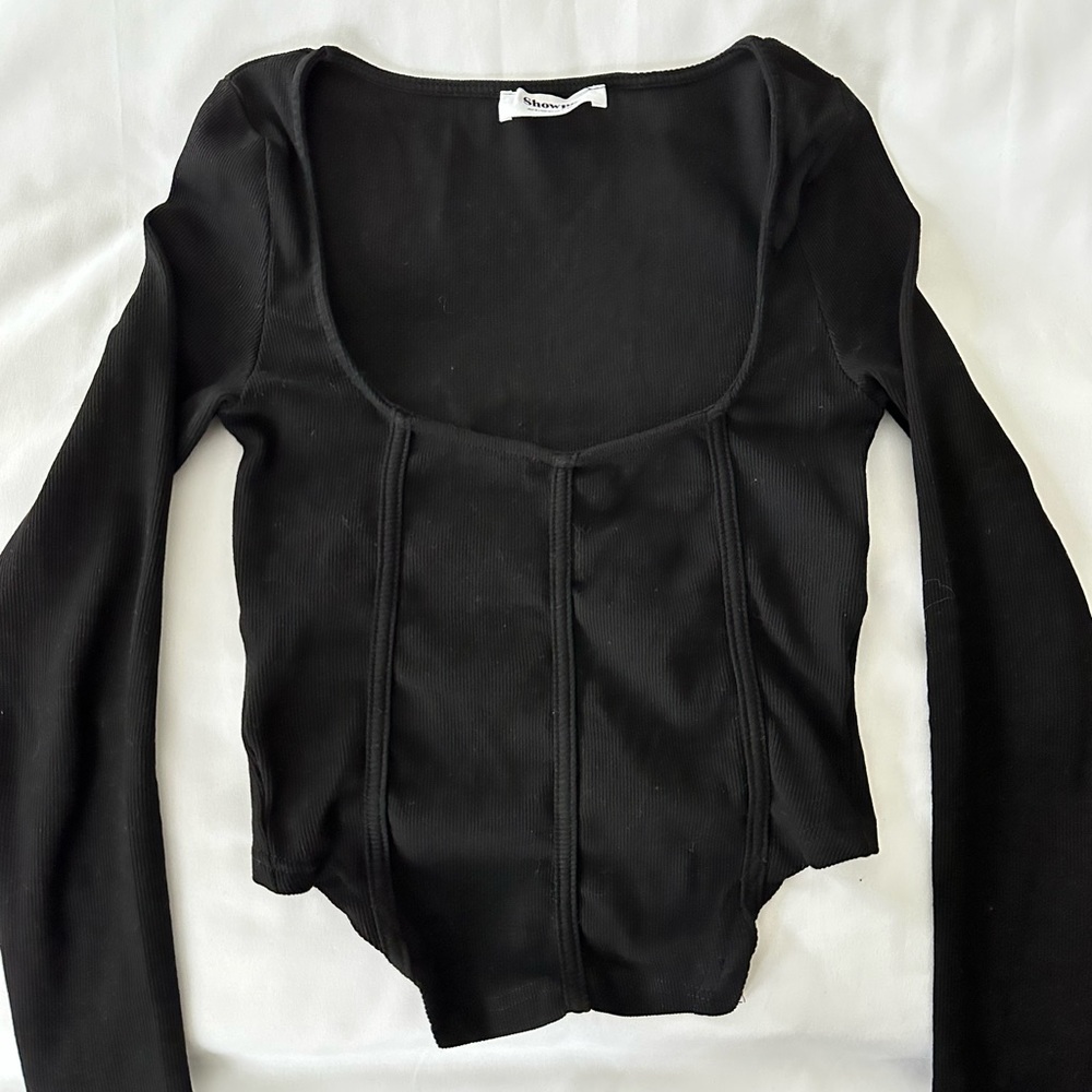 Black Showpo Corset Style Top